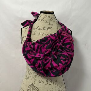 MARC JACOB SLOUCHY PINK & BLACK SHOULDER BAG‎